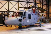 XZ733 @ EGDY - inside Hangar 14, 815 NAS, HQ Small Ships Flight - by Chris Hall