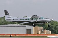 N171CC @ LAL - Landing shot of Cessna Caravan at 2011 Sun n Fun Lakeland , Florida  - aircraft suffered severed damage in storms the following day - by Terry Fletcher