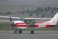 N3463U @ BIL - Cessna 182 - by Daniel Ihde
