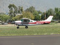N8427Z @ POC - Rolling out after landing on runway 26L - by Helicopterfriend