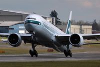 B-KPT @ KPAE - KPAE Cathay 3337 departs KPAE for VHHH on delivery, my first attempt at artsy with my new 600mm f4L IS USM mainly for Birds (Flickr Nick Dean1) but one has to switch it up once in awhile!!