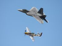 N51LW @ LAL - Little Witch with F-22 Heritage flight - by Florida Metal