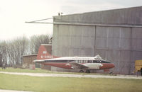 G-ANUU @ STN - Dove 6 of the Civil Aviation Authority seen at their Stansted base in March 1976. - by Peter Nicholson