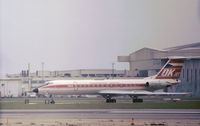 OK-EFK @ LHR - Tu-134A Crusty of Czech airlines CSA at Heathrow in March 1976. - by Peter Nicholson