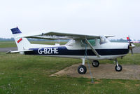 G-BZHE @ EGSL - in a new colour scheme since I last saw it in September 2008 - by Chris Hall