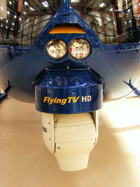 G-PIXX @ EGLD - HD TV camera in the nose of R44 G-PIXX - by Chris Hall