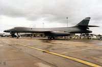 86-0130 @ MHZ - B-1B Lancer, callsign Hawk 87, of 28th Bomb Squadron of Dyess AFB's 7th Bomb Wing on display at the 1995 RAF Mildenhall Air Fete. - by Peter Nicholson