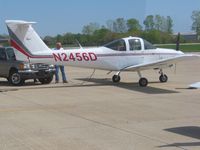 N2456D @ HFY - Getting a jump start on the ramp at Greenwood, IN - by Bob Simmermon