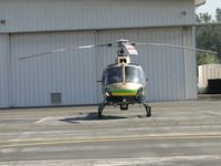 N954LA @ POC - Parked facing north waiting for next crew - by Helicopterfriend
