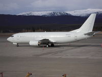 N664AG @ CYXY - unmarked 737 spent the night @ YXY Whitehorse Int. Airport. Yukon Canada - by Colin Horsnell