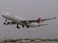 HB-JMO @ LMML - A340 HB-JMO Swissair - by raymond