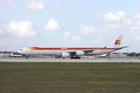 EC-IZX @ MIA - Iberia A340-600 - by Florida Metal