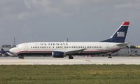 N411US @ MIA - US Airways 737-400 - by Florida Metal