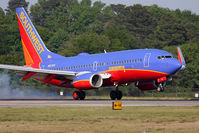 N931WN @ ORF - Southwest Airlines N931WN (FLT SWA3012) from Nashville Int'l (KBNA) landing RWY 23. - by Dean Heald