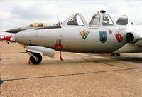 MT-14 @ MHZ - CM-170R Magister of 33 Squadron Belgian Air Force with 35th anniversary markings on display at the 1995 RAF Mildenhall Air Fete. - by Peter Nicholson