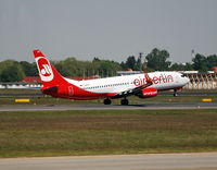 D-AHFW @ EDDT - Boeing 737-8K5 departing Berlin Tegel - by moxy