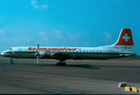 HB-IEN @ LMML - CL44 HB-IEN Transvalair