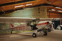 G-BEOI - Southdown Gliding Club Glider Tug in the hangar - by John Richardson