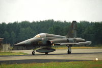 K-3045 @ EHTW - NF-5A fighter of 315 sqn the Royal Netherlands Air Force about to take off at Twente air base. - by Henk van Capelle