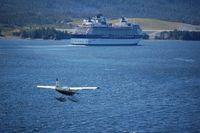 N435B - Landing in the channel near Ketchikan, Alaska, USA - by dwighternest