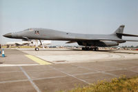 86-0111 @ EGVA - B-1B Lancer named Dakota Lightning of the 37th Bomb Squadron/28th Bomb Wing at Ellsworth AFB on display at the 1996 Royal Intnl Air Tattoo at RAF Fairford. - by Peter Nicholson