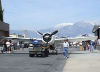 N86572 @ KCNO - Grumman (General Motors) FM-2 (F4F) Wildcat visiting for a lecture and flight demonstration at the Planes of Fame Museum, Chino CA - by Ingo Warnecke