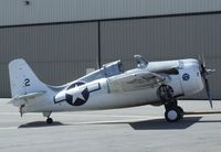 N86572 @ KCNO - Grumman (General Motors) FM-2 (F4F) Wildcat visiting for a lecture and flight demonstration at the Planes of Fame Museum, Chino CA - by Ingo Warnecke