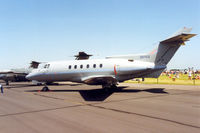 ZD703 @ EGDM - BAe 125 CC.3, callsign Ascot 732, of 32 Squadron at RAF Northolt on display at the 1992 Air Tournament International at Boscombe Diown. - by Peter Nicholson