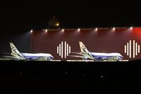 VP-BIC @ ELLX - VP-BIC (left) and VP-BII (right) in front of the new Cargolux maintenance hall - by Raybin