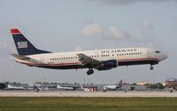 N445US @ MIA - US Airways 737-400 - by Florida Metal