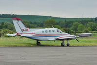 N44NE @ EGBN - Cessna 414, c/n: 4140070 at Nottingham / Tollerton Airport - by Terry Fletcher