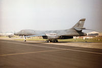 85-0084 @ EGVA - B-1B Lancer named Brute Force of the 37th Bomb Squadron/28th Bomb Wing at Ellsworth AFB on the flight-line at the 1996 Royal Intnl Air Tattoo at RAF Fairford. - by Peter Nicholson