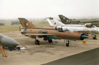 7714 @ EGVA - MiG-21MF Fishbed J of 1 SLP Slovak Air Force on the flight-line at the 1994 Intnl Air Tattoo at RAF Fairford. - by Peter Nicholson
