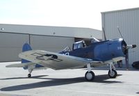 N670AM @ KCNO - Douglas SBD-5 Dauntless at the Planes of Fame Air Museum, Chino CA