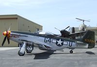 N7715C @ KCNO - North American P-51D Mustang at the Planes of Fame Air Museum, Chino CA