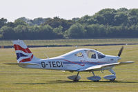 G-TECI @ EGHR - Lining up for runway 24 - by John Richardson