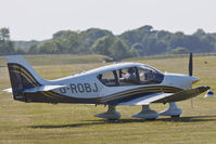 G-ROBJ @ EGHR - Lined up for departure - by John Richardson