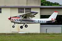 G-BHAC @ EGBP - Cessna A.152 Aerobat [A152-0776] Kemble~G 02/07/2005. Written off near Llanllechic, Snowdonia 11-09-2006. - by Ray Barber