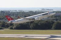 N808NW @ TPA - Northwest A330 - by Florida Metal