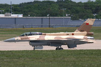08-8021 @ NFW - Royal Moroccan Air Force Block 52 F-16D ready for a test flight at Lockheed Martin Fort Worth, TX