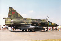 37908 @ EGVA - SH 37 Viggen of F15 Wing of the Royal Swedish Air Force on display at the 1996 Royal Intnl Air Tattoo at RAF Fairford. - by Peter Nicholson