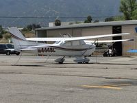 N4448L @ AJO - Parked, tied down and shaded - by Helicopterfriend