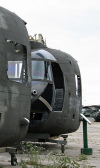 82-23766 - One of two Chinook noses on display at the Russell Military Museum - by Daniel L. Berek
