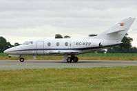 EC-KPP @ EGGW - Dassault Aviation Falcon 100, c/n: 209 at Luton - by Terry Fletcher