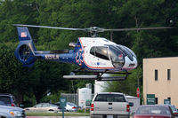 N151LN @ 54VA - Life Evac's 2006 Eurocopter EC130-B4 N151LN departing the heliport behind the Riverside Regional Medical Center in Newport News, VA (54VA). - by Dean Heald