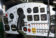N4443P @ KISM - O-1 Bird Dog cockpit and control panel layout. - by Mark J Kopczewski