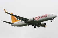 TC-AHP @ EGSS - Pegasus Airlines - by Chris Hall
