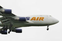 N496MC @ EGSS - Atlas Air - by Chris Hall