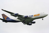 N496MC @ EGSS - Atlas Air - by Chris Hall