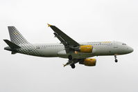 EC-KRH @ EGSS - Vueling Airlines - by Chris Hall